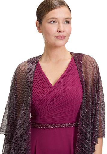 Bordeaux glittersjaal met sluiting