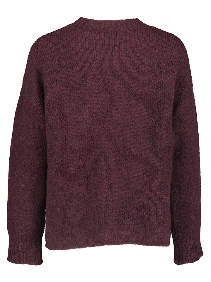 Bordeaux gebreide trui Brinate Maison Anje