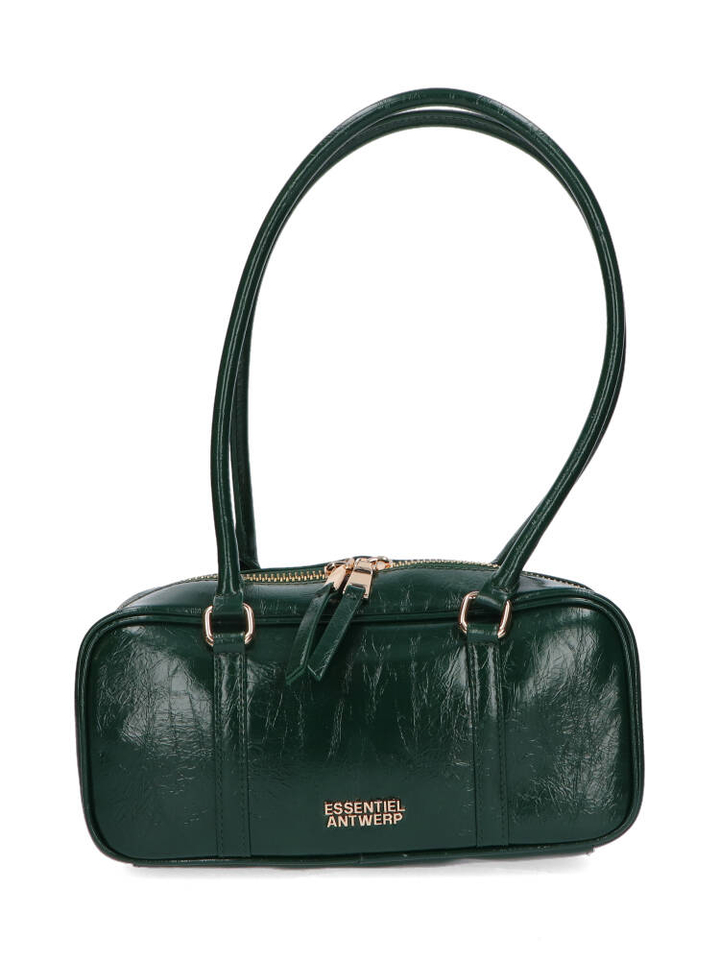 Donkergroene glanzende baguette-schoudertas Izodiac Essentiel