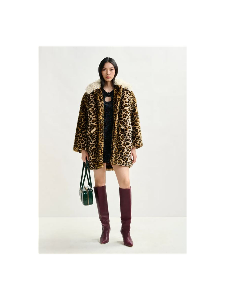 Donkergroene glanzende baguette-schoudertas Izodiac Essentiel