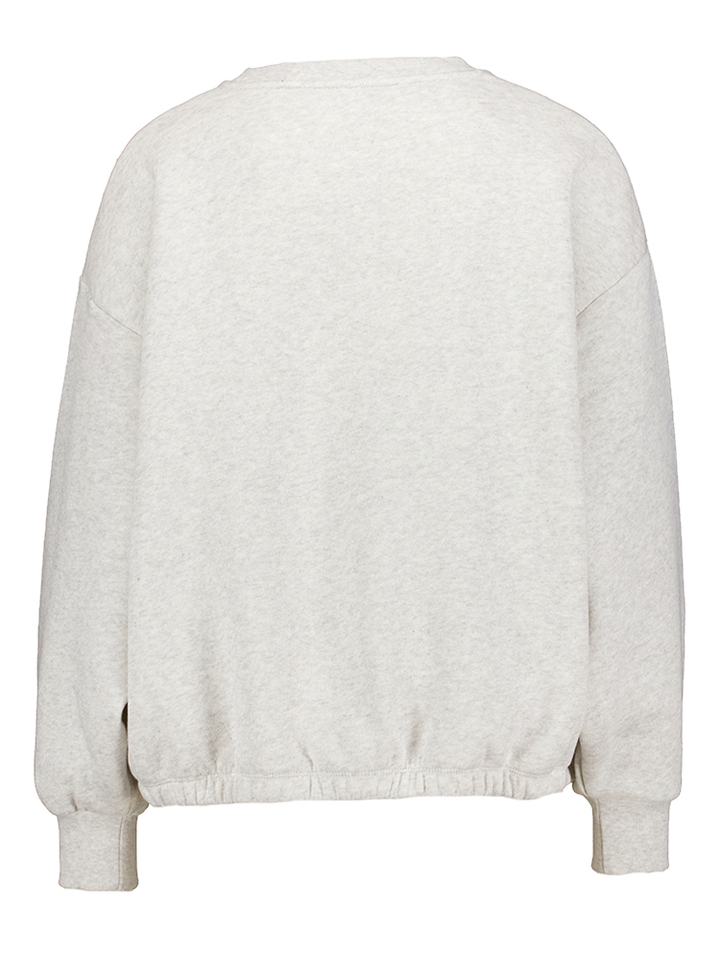 Grijze katoenen sweater met rode print Bodil By-Bar 