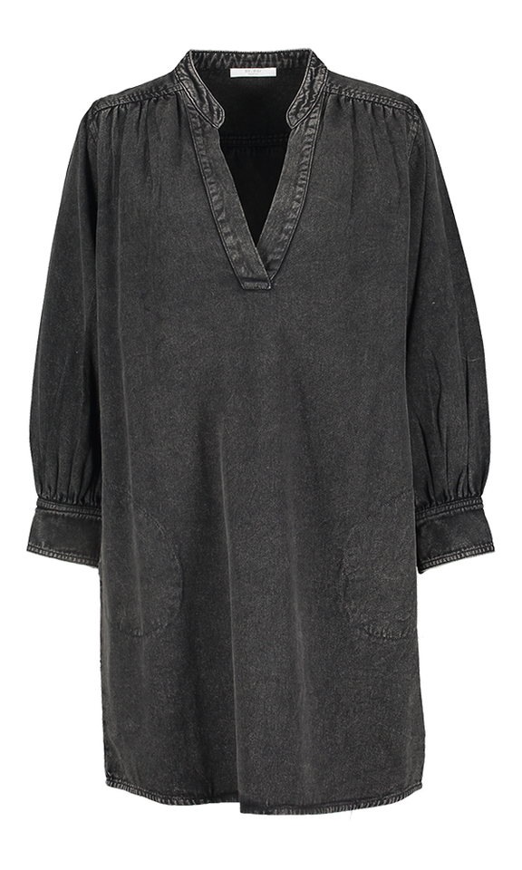 Zwarte jeansjurk Jina Dress By-Bar 