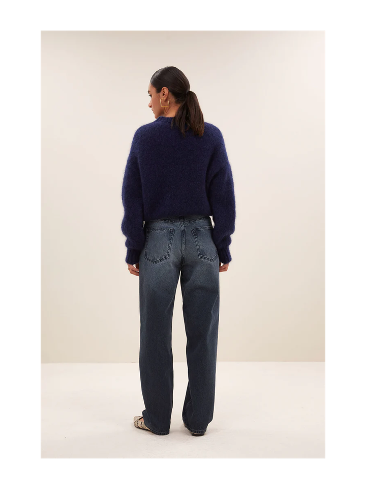 Blauwe loose fit jeans Lew dark denim By -Bar 