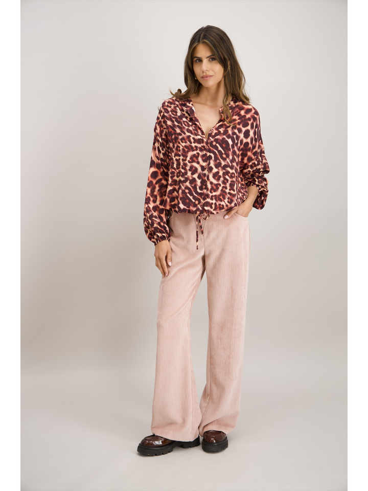 Roze bloes in dierenprint Signe Nature