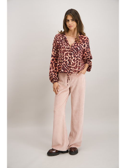 Roze bloes in dierenprint Signe Nature