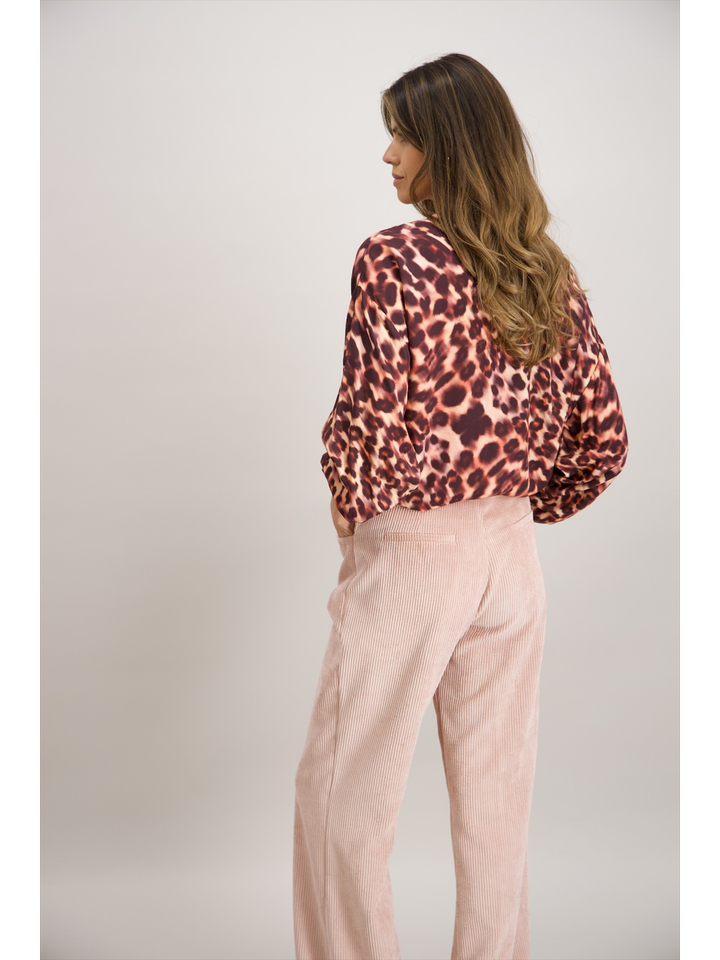 Roze bloes in dierenprint Signe Nature