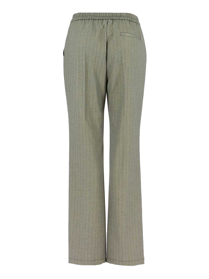 Taupekleurige lange broek met strepen Signe Nature 