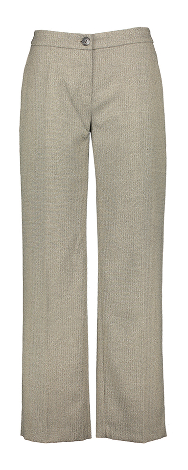 Grijze geklede broek met fijn motief Signe Nature