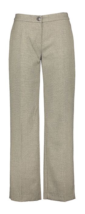 Grijze geklede broek met fijn motief Signe Nature