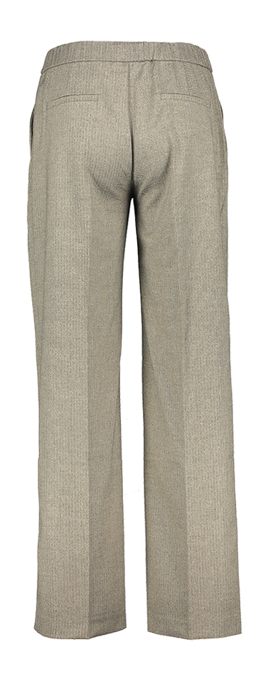 Grijze geklede broek met fijn motief Signe Nature