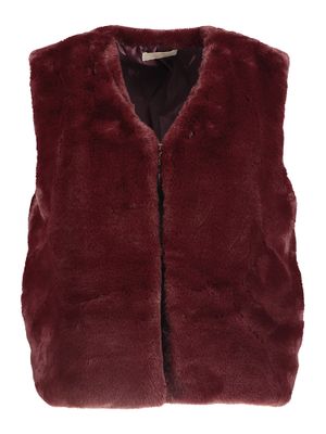Bordeaux gilet in imitatiebond Signe Nature