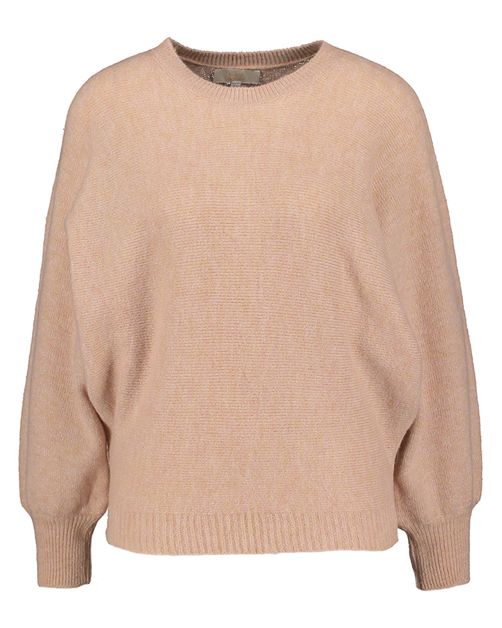 Roze pull met glitterdraad Signe Nature