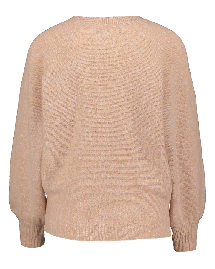 Roze pull met glitterdraad Signe Nature