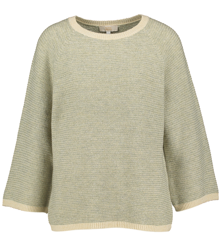 Groene pull met korte mouwen Signe Nature 