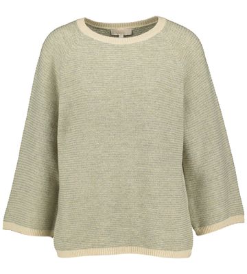 Groene pull met korte mouwen Signe Nature