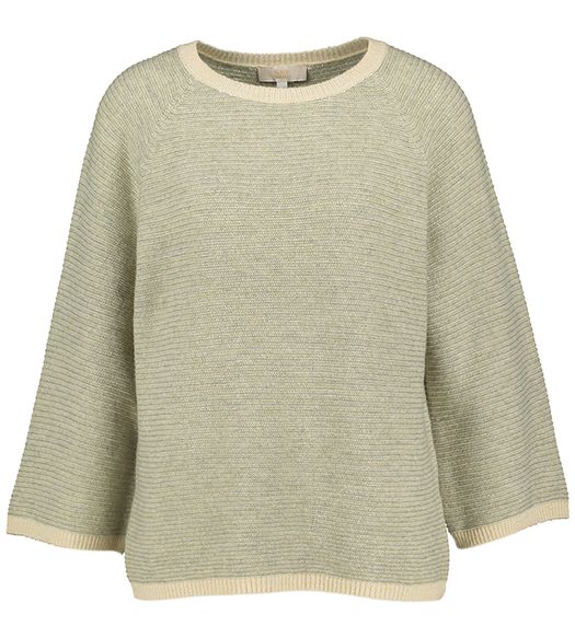 Groene pull met korte mouwen Signe Nature