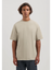 Taupekleurige katoenen t-shirt met merklogo Dstrezzed