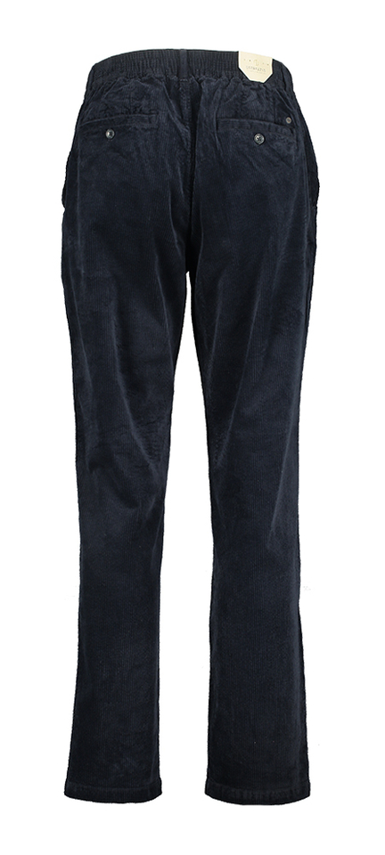 Donkerblauwe ribfluwelen broek Dtrezzed 