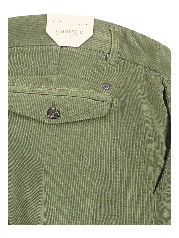 Groene ribfluwelen broek Dstrezzed