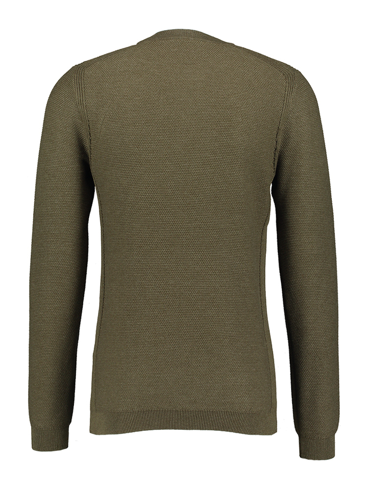 Kaki Katoenen trui Dstrezzed