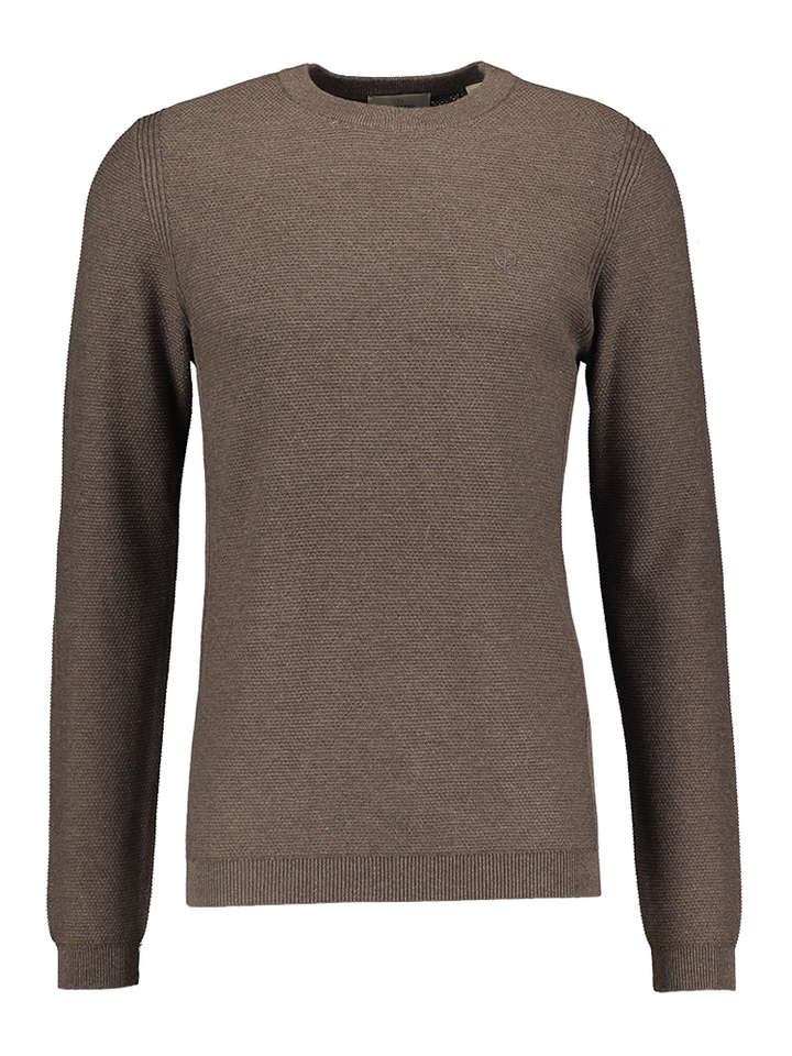 Taupe Katoenen Trui Dstrezzed