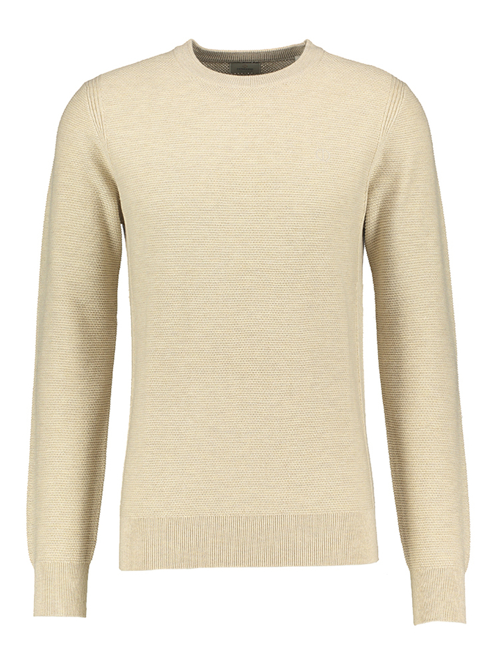 Beige ronde trui met lange mouwen Dstrezzed 