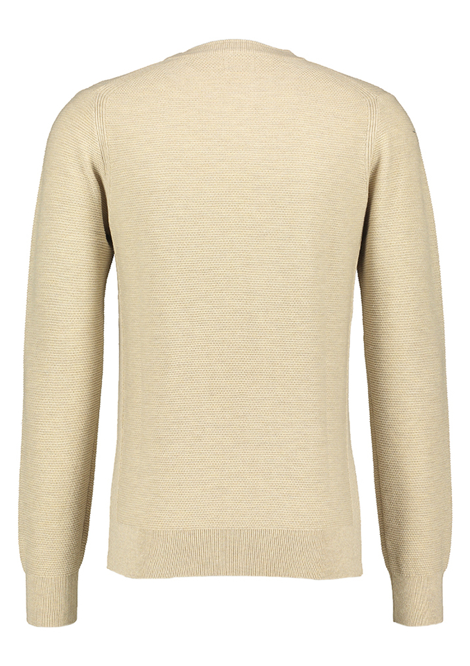 Beige ronde trui met lange mouwen Dstrezzed 