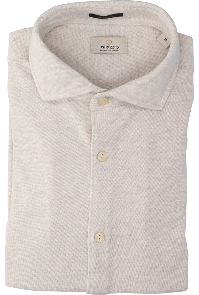 Beige katoenen hemd (regular fit) met lange mouwen Dstrezzed 