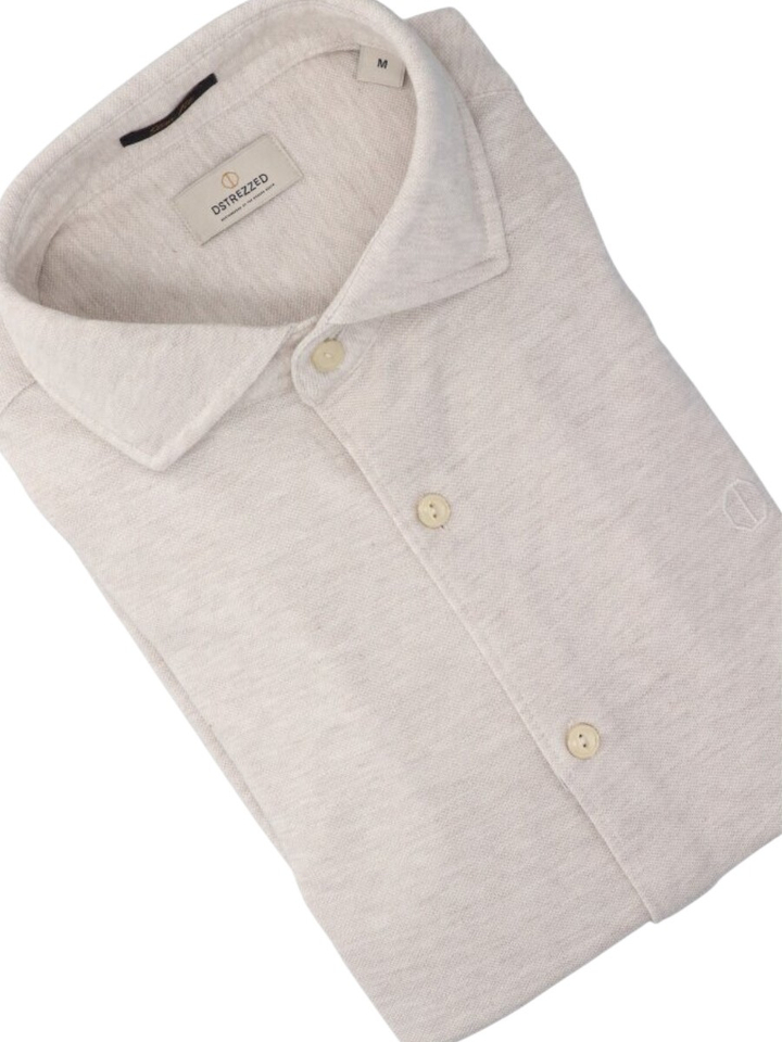 Beige katoenen hemd (regular fit) met lange mouwen Dstrezzed 