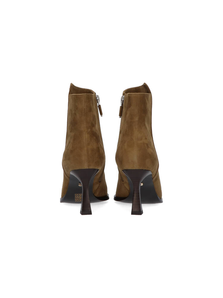 Verde olivia enkellaars Lola Cruz