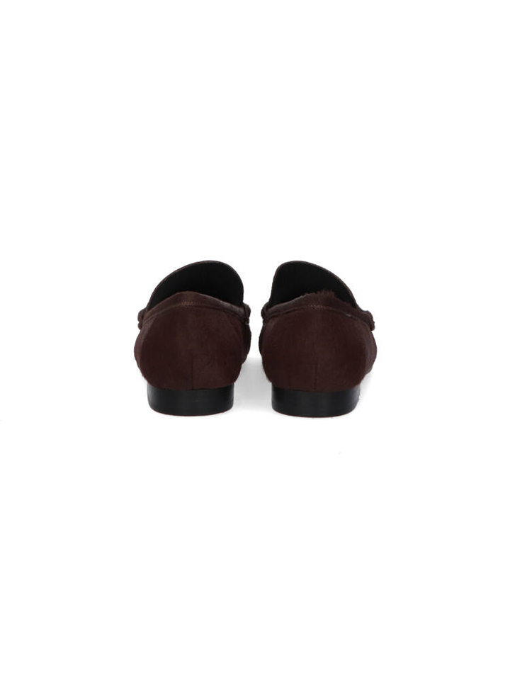 Donkerbruine moccasins in faux fur Bibi Lou