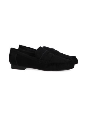 Zwarte mocassins in faux fur Bibi Lou