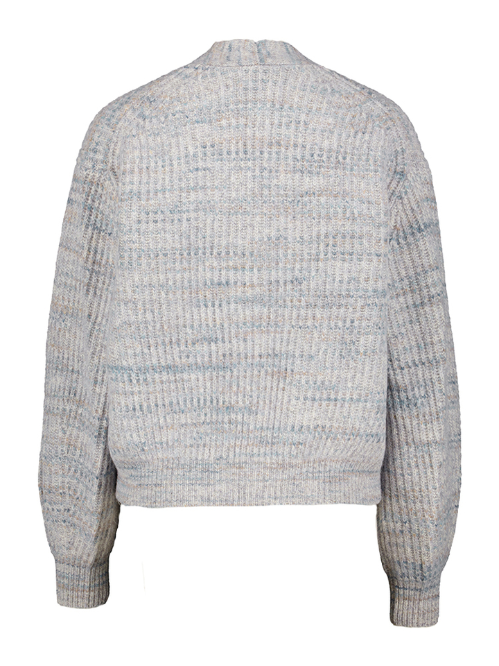 Wollen grijze gilet met knopen Coopie Drykorn