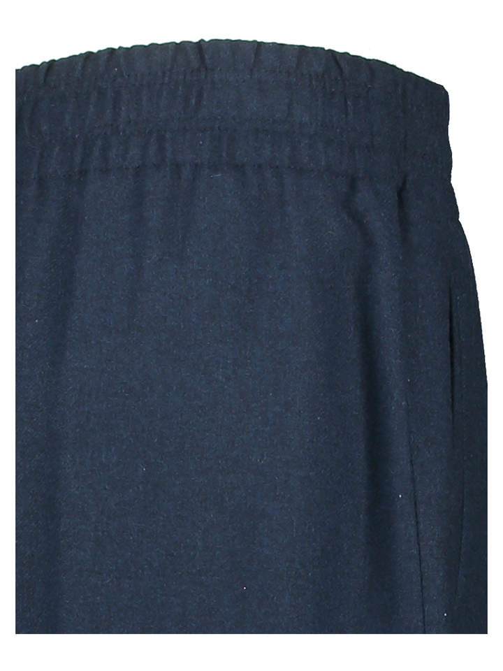 Donkerblauwe wollen wijde broek Ceiling Drykorn