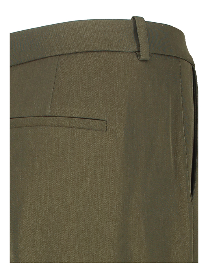 Kaki lange wijde broek Argue Drykorn