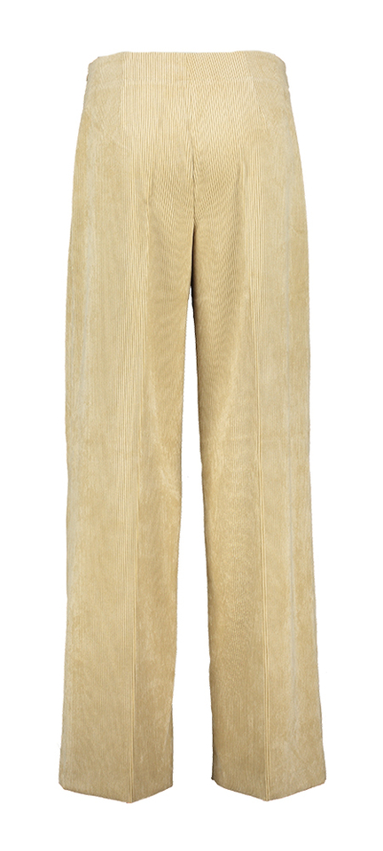 Beige wijde ribfluwelen broek Before Drykorn