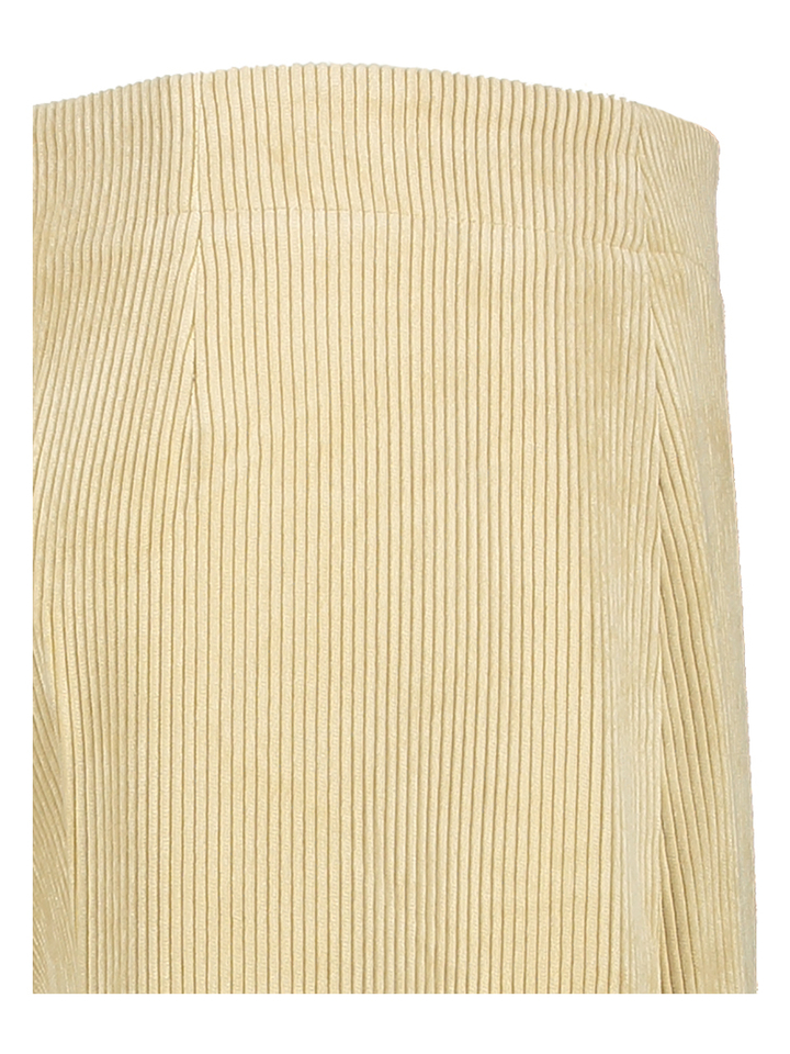 Beige wijde ribfluwelen broek Before Drykorn