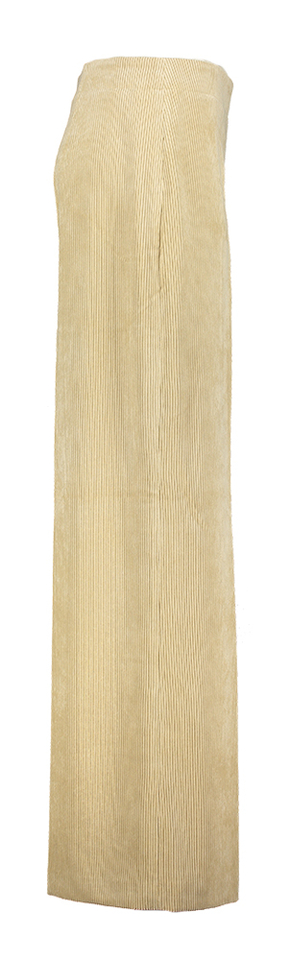 Beige wijde ribfluwelen broek Before Drykorn