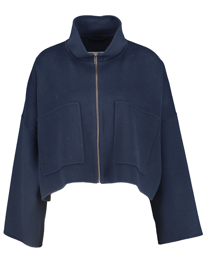 Donkerblauw wollen vestje Elstow Drykorn