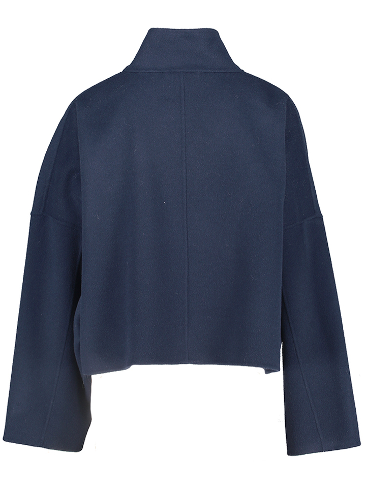 Donkerblauw wollen vestje Elstow Drykorn