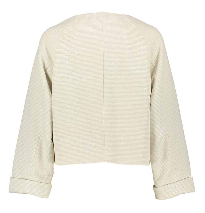 Ecru geklede vest met pailetten Boba Xandres
