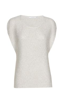 Xandres Licht taupe kleurige pull met glitter Imara