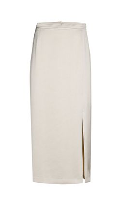 Xandres Beige feestjurk met split Rafi