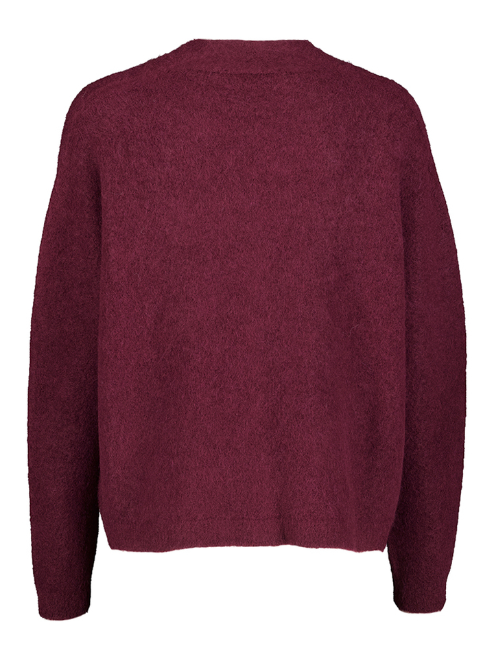 Bordeaux gilet met knopen en v-hals Floor 