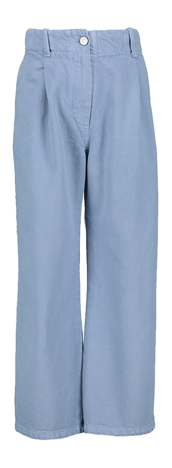 Blauwe straight fit broek met hoge taille Alaia Morley