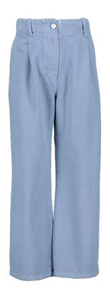 Morley Blauwe straight fit broek met hoge taille Alaia