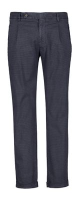 Blauwe geruite print Retrolong broek Berwich
