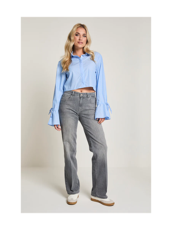 Grijze straight jeans Eve Para Mi 