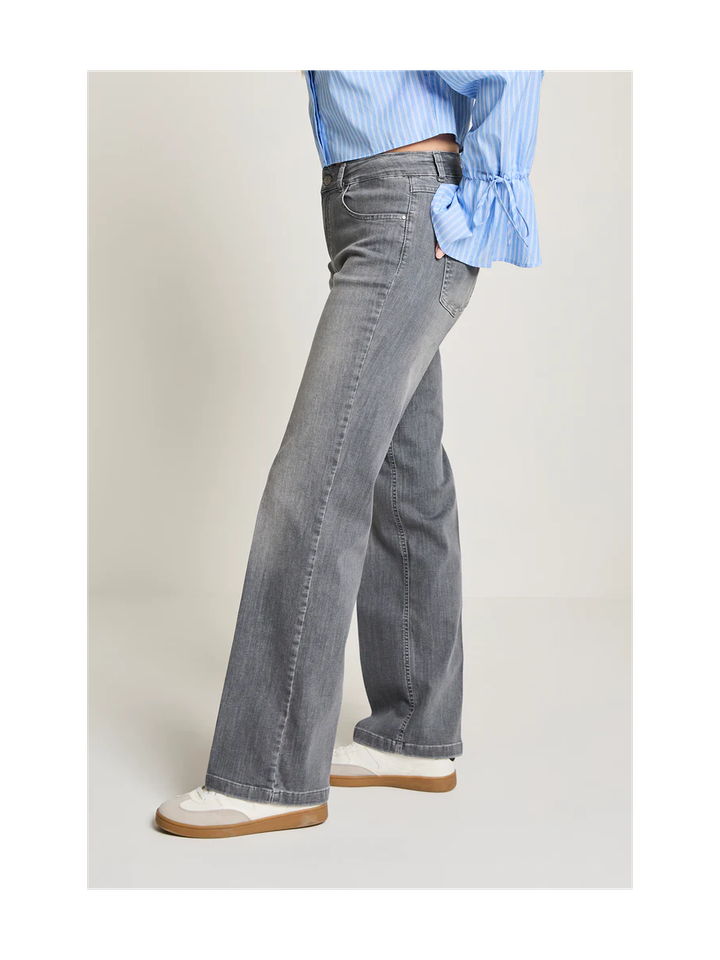 Grijze straight jeans Eve Para Mi 