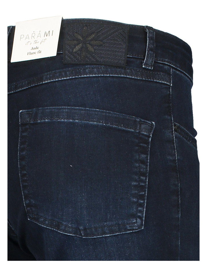 Donkerblauwe flare fit jeans Jade Daily Denim Para Mi